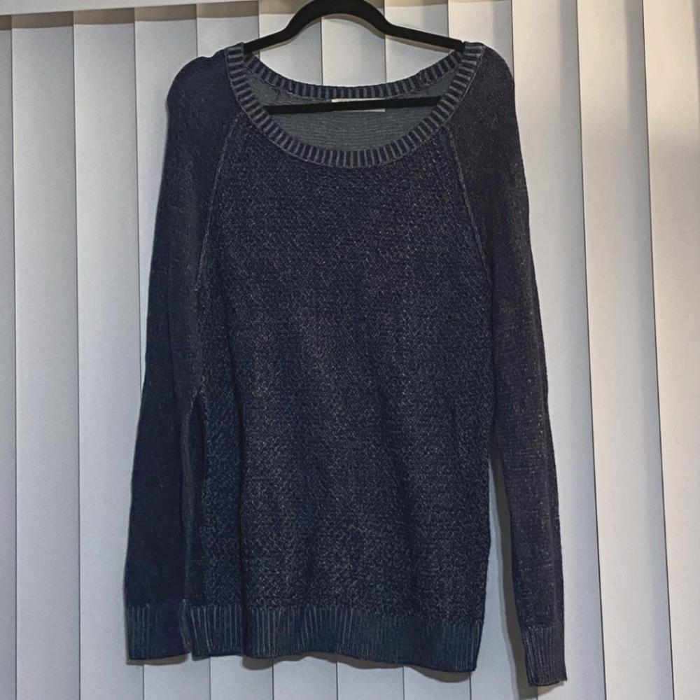 Faded Glory Long Sleeve Grey Gray XL Knit